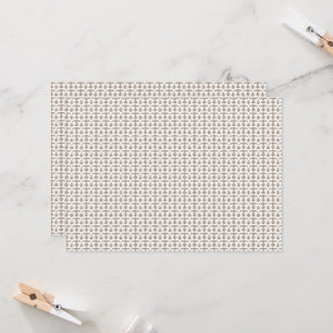 a white background with a brown pattern on it invitation