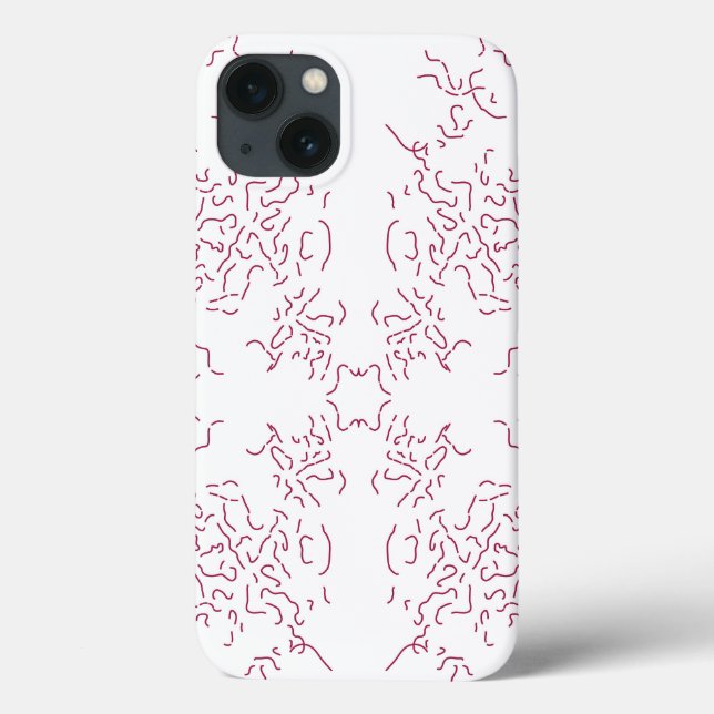 a white background with a lot of red lines Case-Mate iPhone case (Back)