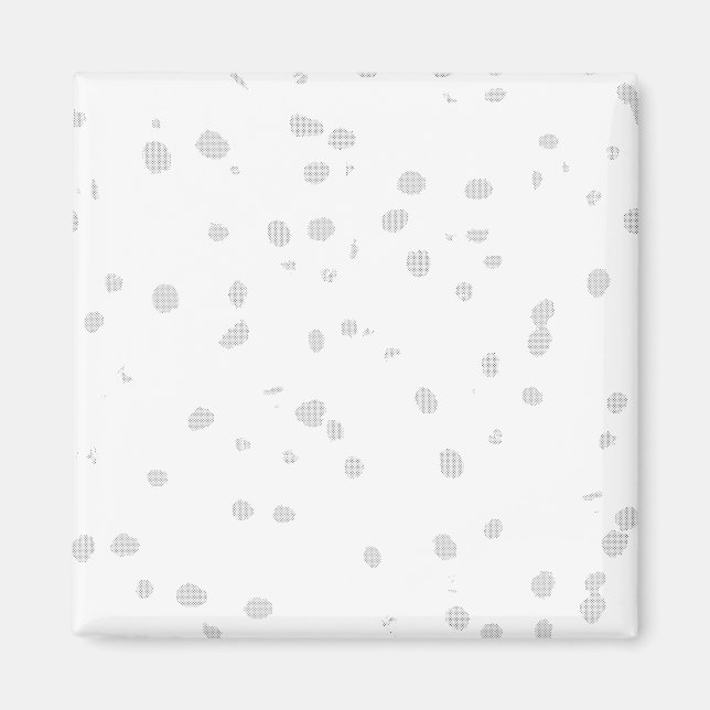 a white background with a lot of small dots magnet (Front)