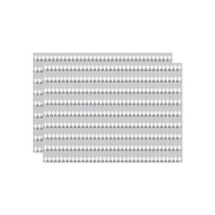  a white background with a pattern of circles holiday card