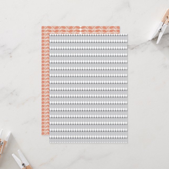  a white background with a pattern of circles invitation (Front/Back In Situ)