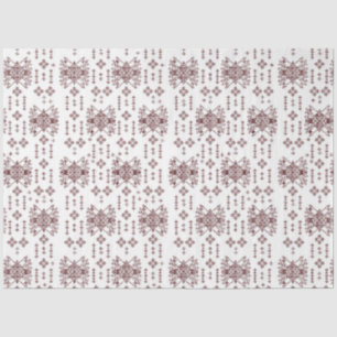 a white background with a red pattern on it tissue paper