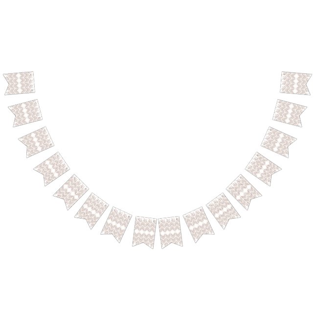 a white background with brown and red dots bunting  (All)