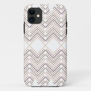 a white background with brown and red dots iPhone 11 case
