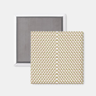 a white background with green leaves on it magnet