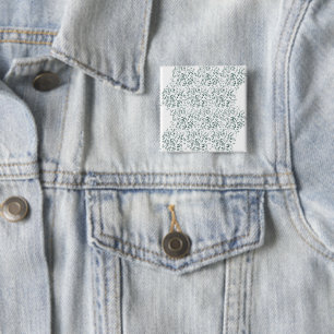a white background with lots of drops of water 15 cm square badge