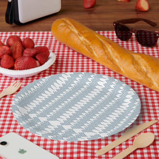 A white background with no other visible elements  paper plate (Picnic)