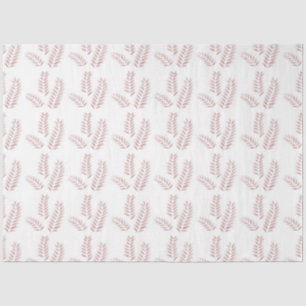 a white background with pink leaves on it tissue paper
