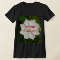 A white blooming jasmine flower with Jasmine Crock
