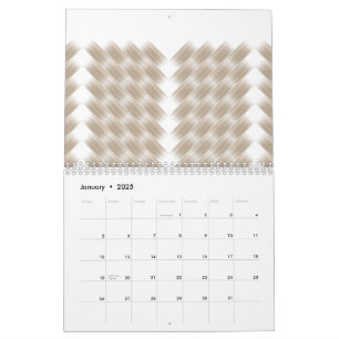 A white, equilateral triangle centred on a plain  calendar