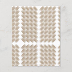 A white, equilateral triangle centred on a plain flyer
