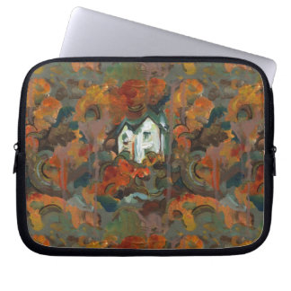 A White House & Autumn Trees Laptop Sleeve