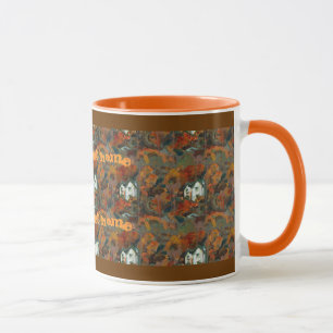 A White House & Autumn Trees Mug