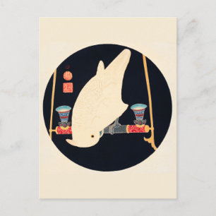 A White Macaw Illustration by Ito Jakuchu Postcard