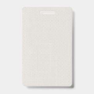A white shape optimised in design, showcasing clea ID badge