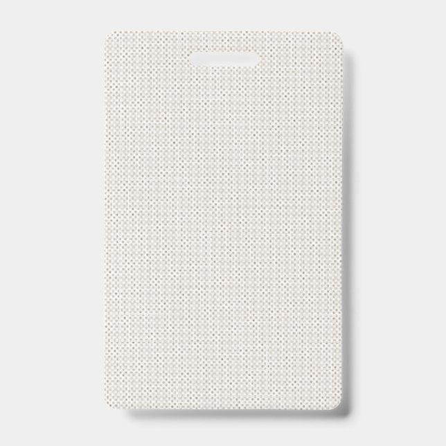 A white shape optimised in design, showcasing clea ID badge (Front)