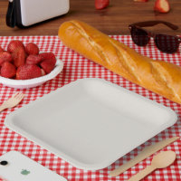 A white shape optimised in design, showcasing clea
