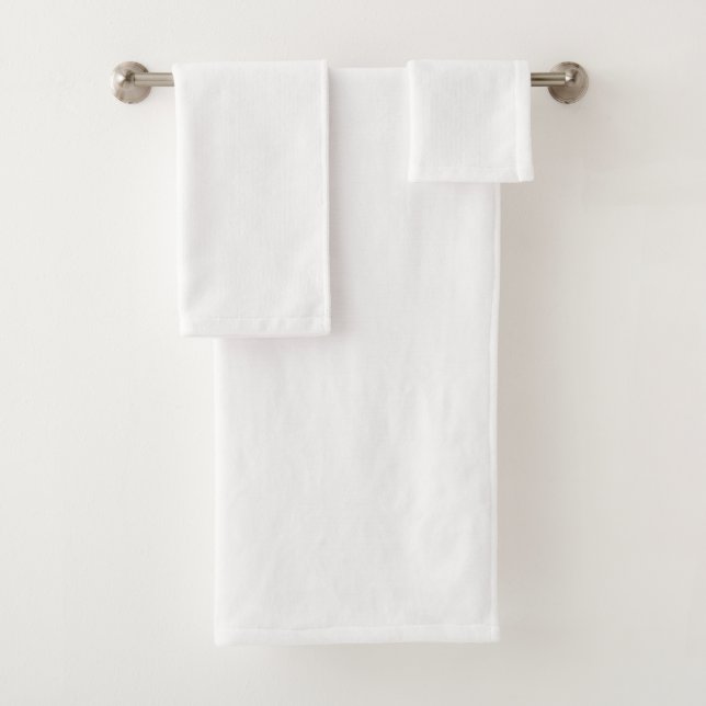 A white sleeve with a subtle texture, likely part  bath towel set (Insitu)