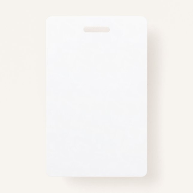 A white sleeve with a subtle texture, likely part  ID badge (Back)