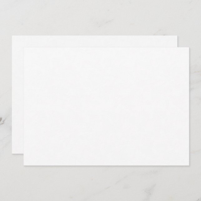 A white sleeve with a subtle texture, likely part  invitation (Front/Back)