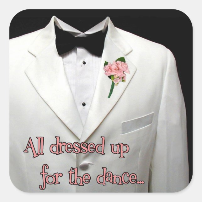 A White Sport Coat Sticker (Front)