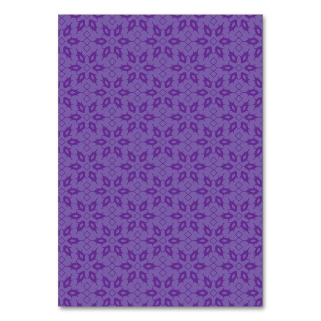 A white wrapping paper with a repeating pattern of table number (Front)