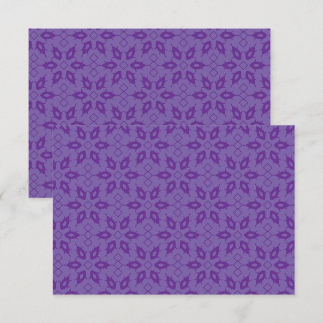 A white wrapping paper with a repeating pattern of thank you card (Front/Back)