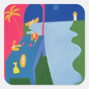 A Whole Life in that Beautiful Mountain 1996 Square Sticker