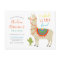 A Whole Llama Fun Animal Birthday Party Invitation