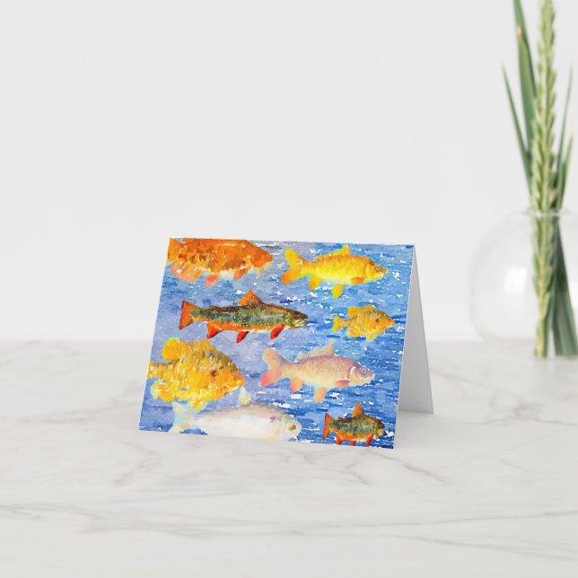 A Whole Lot of Fish in the Sea-Note Cards (Front)