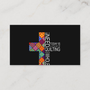 A Whole Lot Of Jesus And Quilting Sewing Crochet Business Card