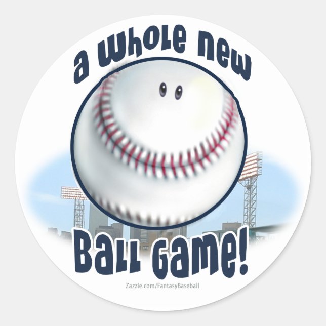 A Whole New Ball Game! Sticker (Front)