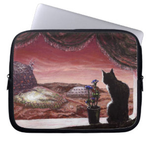 A Whole New World - Sci-Fi - Cat on Mars Laptop Sleeve