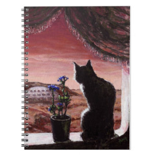 A Whole New World - Sci-Fi - Cat on Mars Notebook