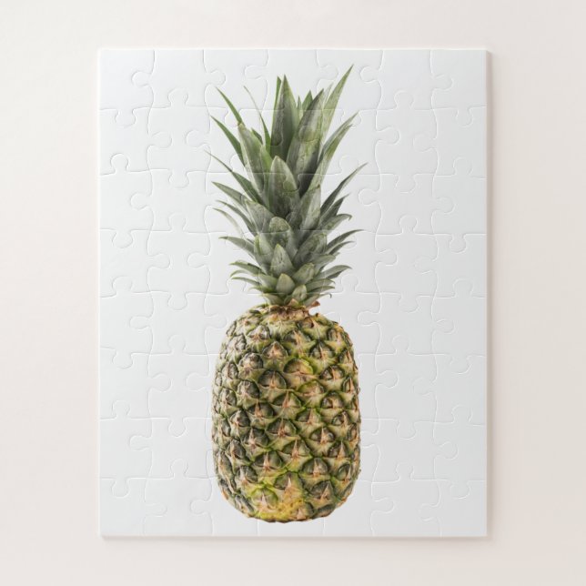 A Whole, Uncut Pineapple Fruit Jigsaw Puzzle (Vertical)