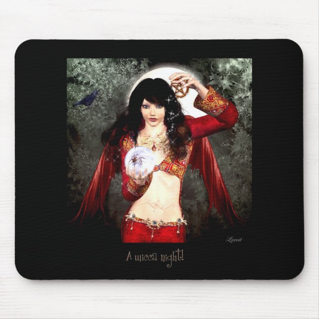 A wicca night mouse mat (Front)