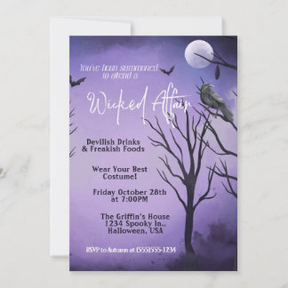 A Wicked Affair Invitation