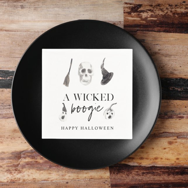 A Wicked Boogie Halloween Party  Napkin (Creator Uploaded)