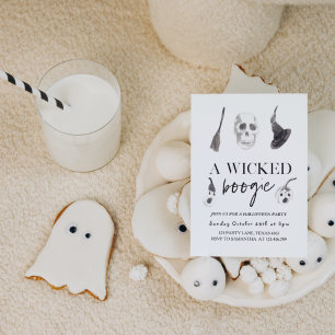 A Wicked Boogie   Happy Halloween Invitation
