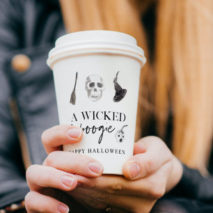 A Wicked Boogie   Happy Halloween Paper Cups