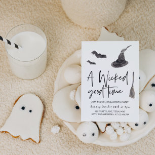 A Wicked Good Time   Happy Halloween Invitation