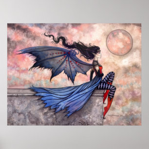 A Wicked Wind Gothic Fairy Vampire Poster