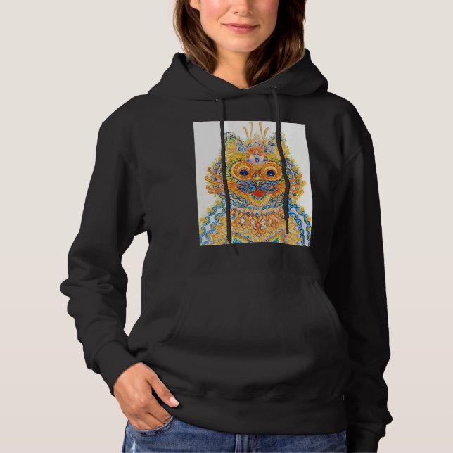 A Wide Eyed Cat, Louis Wain Hoodie (Front)