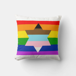 A Wider Bridge Flag Throw Pillow
