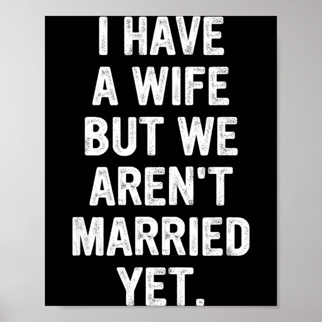 A Wife, We Aren't Married Yet, Romantic  Poster (Front)