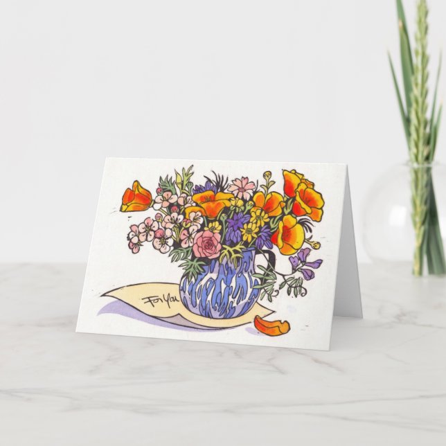 A Wild Bouquet for You card (Front)