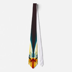 A Wild Coloured Fractal Design!  A Tiger Tie! Tie