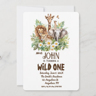 A Wild One Birthday Invitation