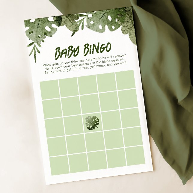 A Wild One Is On The Way Safari Baby Bingo Game (Creator Uploaded)