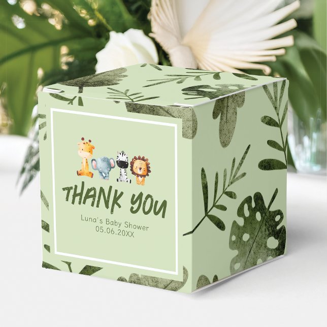 A Wild One Is On The Way Safari Baby Shower Favour Box (Creator Uploaded)